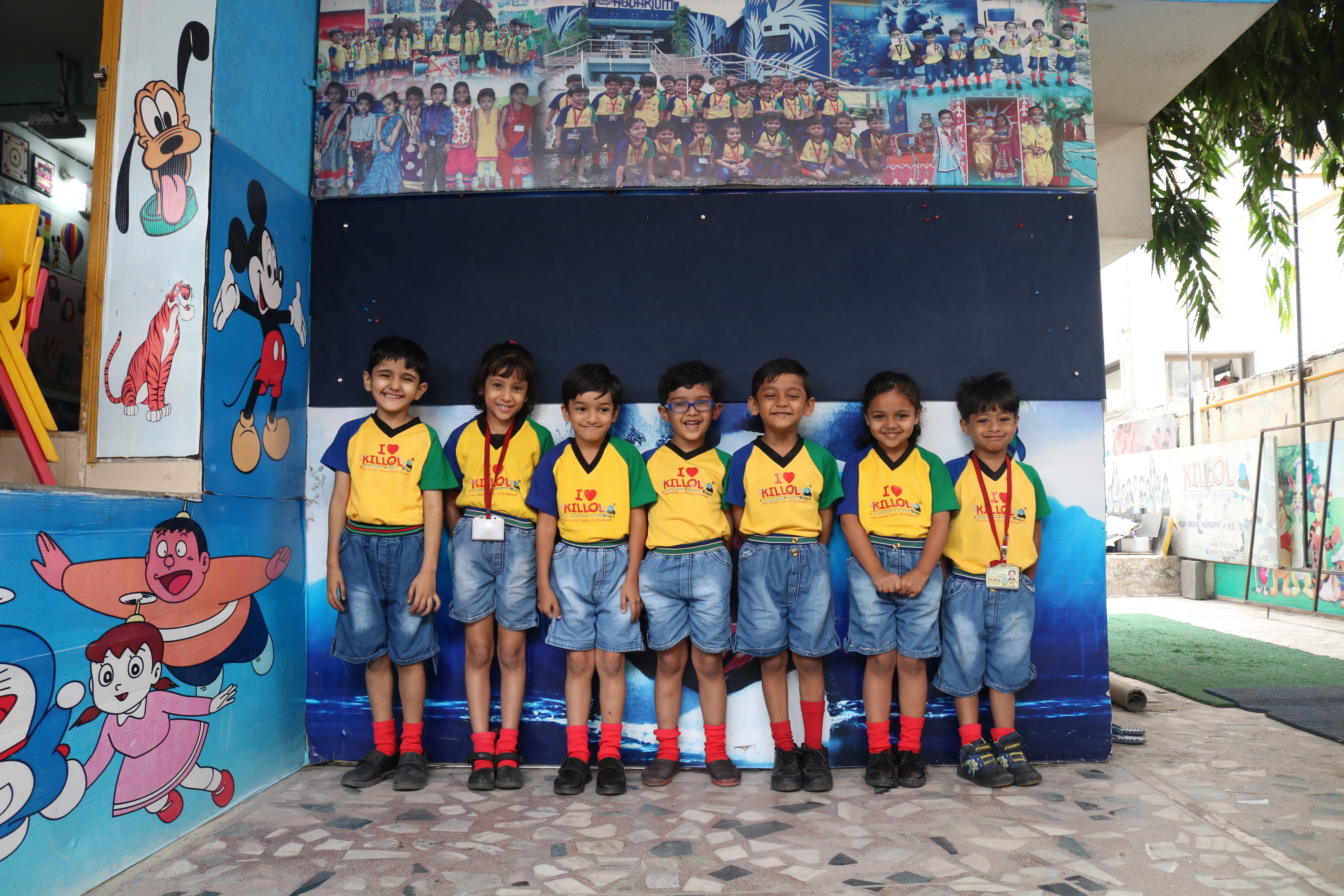 Children playing at Killol Day Care Centre & Pre School in Adajan, Surat